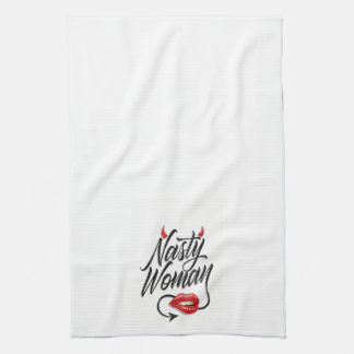 "Nasty Woman" ティータオル キッチンタオル