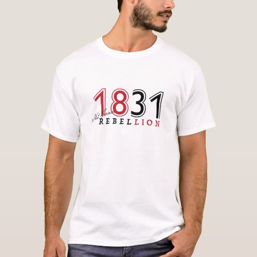 Nat Turner 1831スレーブ反乱 Tシャツ (正面)