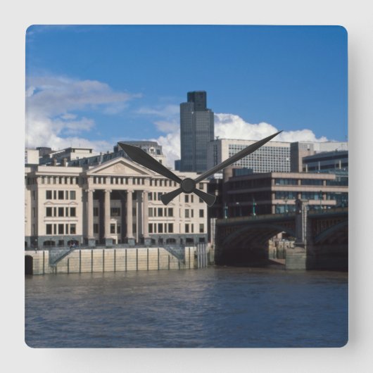 Nat West Tower or Tower 42ロンドンの街 スクエア壁時計 (正面)