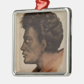 NataiのBream湾、ニュージーランドからのマオリの責任者 メタルオーナメント (左)