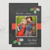 Natal Cartão Fotográfico | Paz Amor e Alegria シーズンカード (正面/裏面)