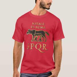 Natale di Roma SPQR Tシャツ