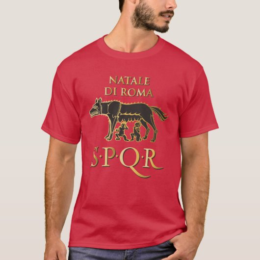 Natale di Roma SPQR Tシャツ (正面)