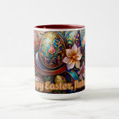 NATALIA ~ EASTER MUG ~ Flowers Eggs~  マグカップ (中央)