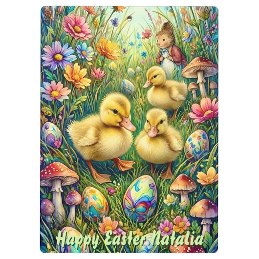 NATALIA ~ HAPPY EASTER ~ イースター・ひよこ クリップボード (裏面)