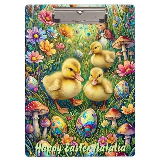 NATALIA ~ HAPPY EASTER ~ イースター・ひよこ クリップボード (正面)