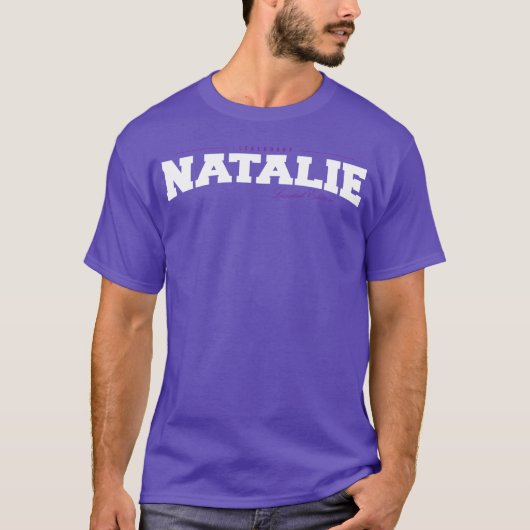 Natalie 名前 限定版 楽しい レトロ ヴィンテージ r tシャツ (正面)