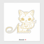 Natalie Cat Sticker シール (シート)