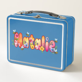Natalie - Personalized Bee Lunch Box メタルランチボックス
