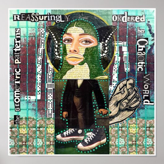 natalie schorrの幾何学模様 ポスター (正面)