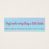 Natalie w/引用文、ハピネス・カード (裏面)