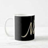 Natalie white gold Handwriting Tasse Kaffeetasse コーヒーマグカップ (左)