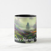 Natalie's Morning Teaカスタマイズ可パーソナライズされた能 マグカップ (中央)