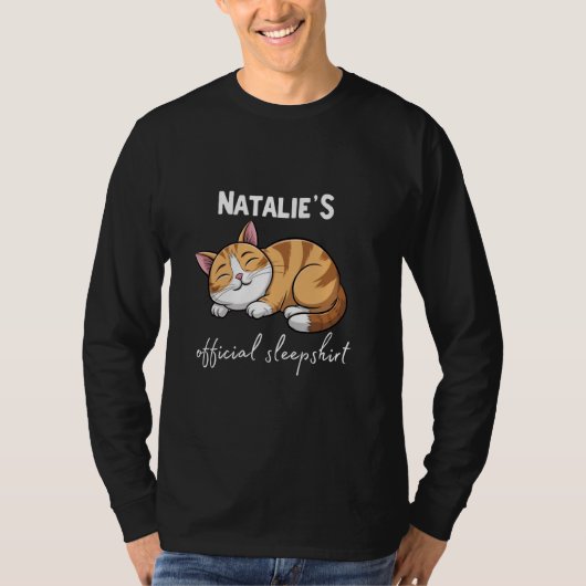 NATALIE'S Official Cat Sleepshirt Pajamas Sleepwea Tシャツ (正面)