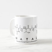 Natalinaペプチド名mug コーヒーマグカップ (正面左)