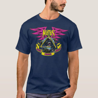 Natas claw and panther skateboard design tシャツ