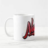 Natascha red Heart Graffiti Tasse Kaffeetasse コーヒーマグカップ (左)