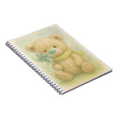 Natashによってミント鼻と黄色のスカーフでテディ ノートブック (右側)