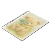 Natashによってミント鼻と黄色のスカーフでテディ ノートブック (左側)