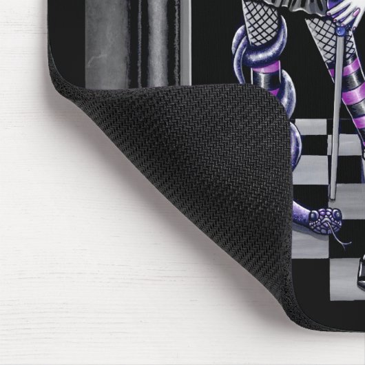 Natashaのゴシック様式ピンクの入れ墨の天使のマウスパッド マウスパッド (コーナー)