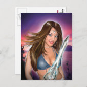 Natashaのポートレート(郵便はがき) ポストカード (正面/裏面)