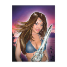 Natashaのポートレート(郵便はがき)