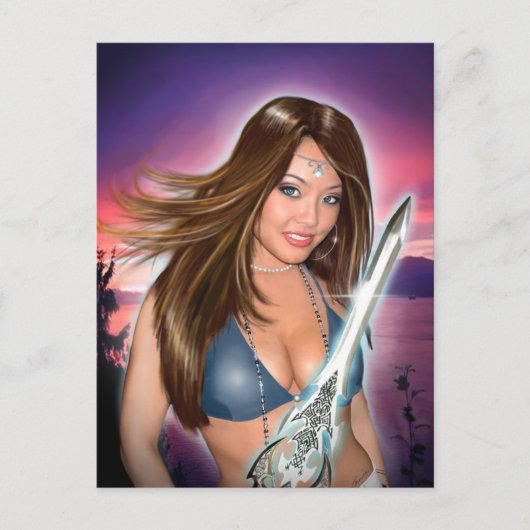 Natashaのポートレート(郵便はがき) ポストカード (正面)