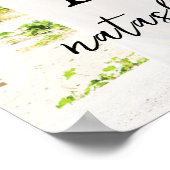 Natasha Photo Monogramモダン結婚's ポスター (角)