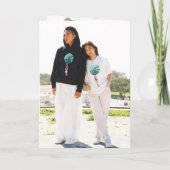 Natasha Photo Monogramモダン結婚's 招待状 (裏面)