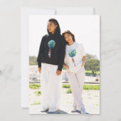 Natasha Photo Monogramモダン結婚's 招待状 (裏面)