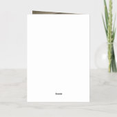 Natasha Photo Monogramモダン結婚's 箔グリーティングカード (裏面)