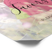 Natasha Script素朴が写真のサインを結婚好む ポスター (角)