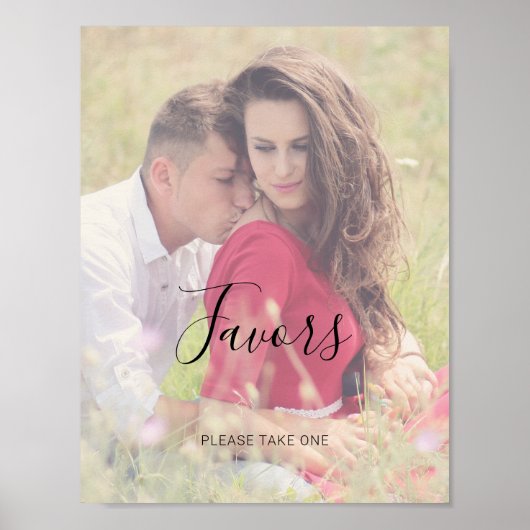 Natasha Script素朴が写真のサインを結婚好む ポスター (正面)