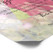 Natasha Unplugged Ceremony写真結婚のサイン ポスター (角)