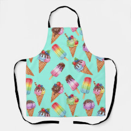 Natasha Usによるアイスクリームの品揃え エプロン