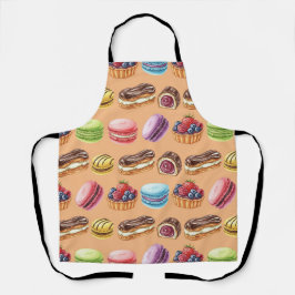 Natasha Usによるエクラアとマカロン エプロン