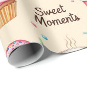 Natasha Usによるコーヒー、ドーナツ、カップケーキ ラッピングペーパー (ロールコーナー)