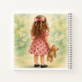 Natasha Usによるテディベアとの小さな女の子 ノートブック (裏面)