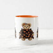 Natasha Usによるテディベアハロウィーン ツートーンマグカップ (中央)