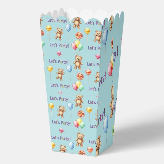 Natasha Usによるテディベア、バルーン、キャンディー フェイバーボックス (正面)