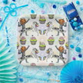 Natasha Usによるハロウィーンディスコ ペーパープレート (パーティー)