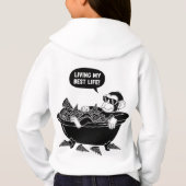 Natasha Usによるピザを持ったバスタブで (裏面)