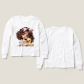 Natasha Usによるピンクボウの人形 (デザイン 正面＆背面)