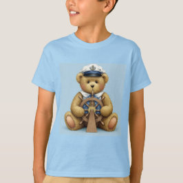 Natasha Usによるヘルムを持つテディ・キャプテン Tシャツ