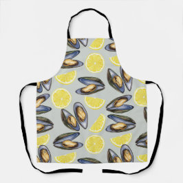Natasha Usによるムール貝とレモン エプロン
