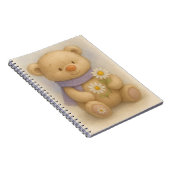 Natasha Usによるラベンダースカーフのテディ ノートブック (右側)