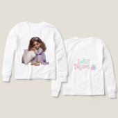 Natasha Usによるラベンダーナイトガウンの小さな女の子 (デザイン 正面＆背面)