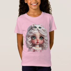 Natasha Usによる子猫の仮面の人形で柔らかい子猫 Tシャツ