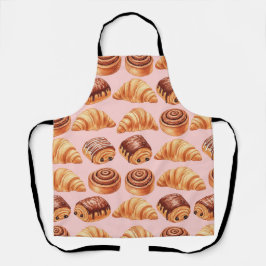 Natasha Usによる新鮮なパンとクロワッサン エプロン