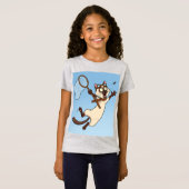 Natasha Usによる狩りのSiamese Cat Tシャツ (正面フル)